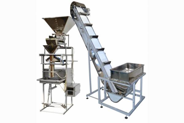 SEMI-AUTOMATIC PACKING AND PACKAGING LINE OF CORN STICKS